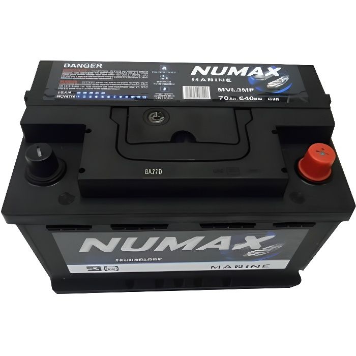 Batterie de démarrage Loisirs/Camping-cars Numax Marine LB3 MVL3MF 12V 70Ah  / 640A - Cdiscount Auto
