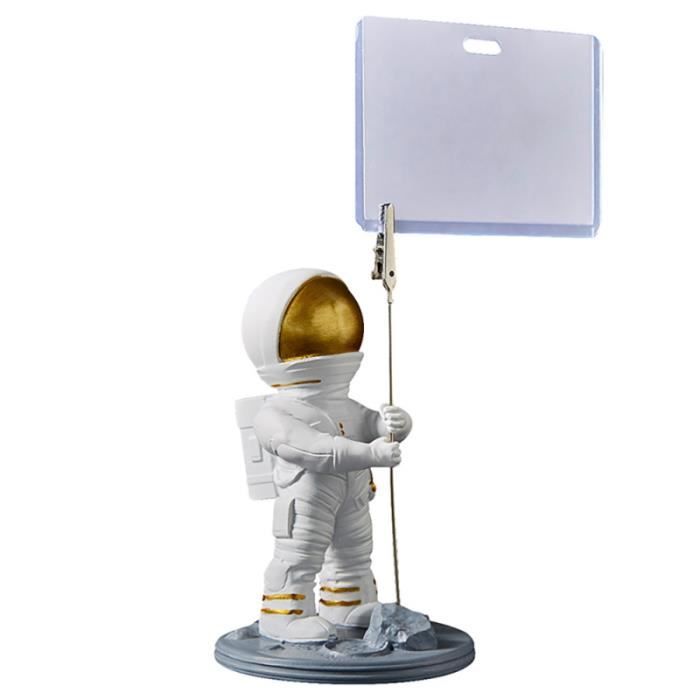 1 Pc Dessin Anime Drole Creatif Astronaute Figurine Decor Memo Clip Pour La Boutique A Maison Statue Statuette Cdiscount Maison
