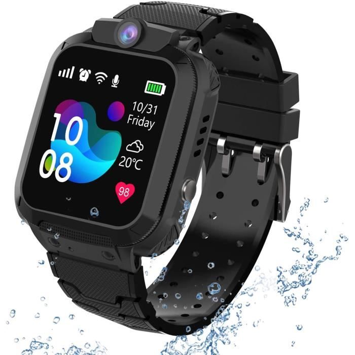 DS38 Montre Intelligente Pour Enfants 1.44 Pouces Gps Ip67 Étanche Montre D'entraînement Physique Sos Montre Intelligente Pour Enfants Appel Vidéo Montre Avec Caméra