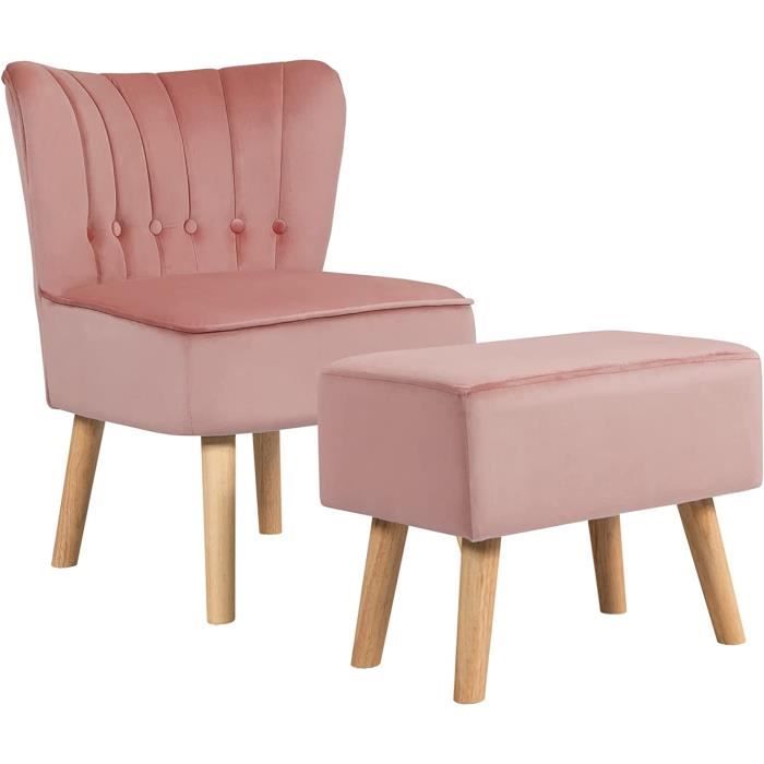 Fauteuil bleu en velours pour la maison, salon