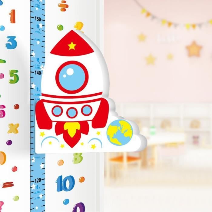 Animaux de la forêt mesure de la hauteur autocollants muraux pour enfants chambre pépinière règle de croissance tableau de croissance chambre décoration affiche murale 