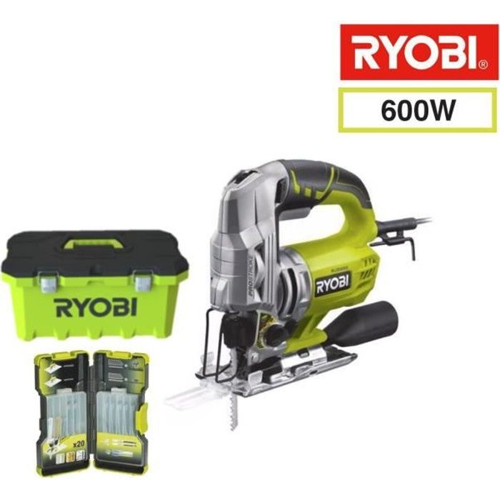 Scie Sauteuse Pendulaire Ryobi Electrique 600w 85mm Coffret De 20 Lames Rjs850 Ta20jsb Achat Vente Scie Electrique Scie Sauteuse Pendulaire Cdiscount
