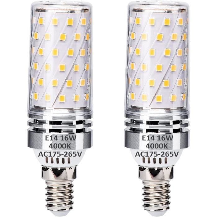 E14 Led Blé Ampoules 16W Équivalent À 100W Halogène Ampoules, E14 Blanc