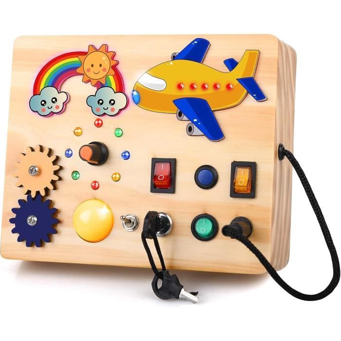 Busy Board Montessori - LED Lumineux - Jouet Éducatif - Développement Busy Board Montessori - LED Lumineux - Jouet Éducatif - Développement