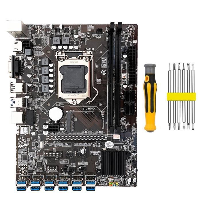 B250C BTC Exploitation MinièRe Carte MèRe avec Kit de Tournevis 12 ...