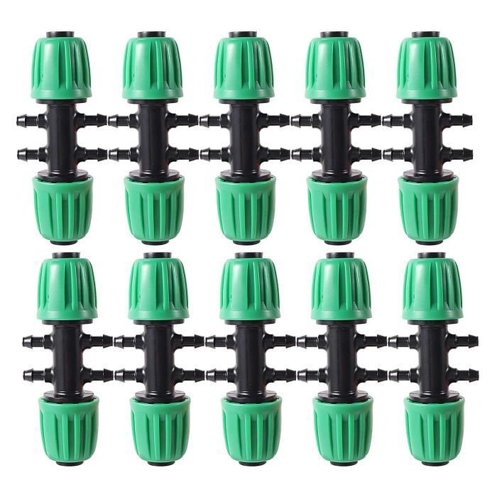 Raccords PVC Spears 1401-012 - TEE 1/4" X 1/4" X 1 1/4", Insert Barbelé, Lot De 6, Neuf NOS (New Old Stock)