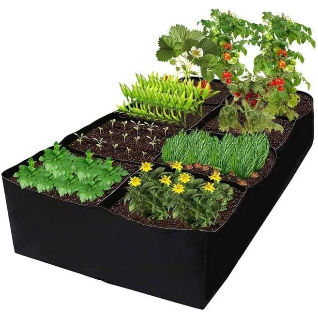 Lot De 3 Sacs De Culture 40L - Tissu Non Tissé Respirant - Pour Pommes De Terre, Légumes, Fleurs - Avec Fenêtre Et Poignées - Jardin Balcon