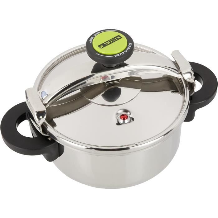 Monix Óptima M451120 Cocotte haute en acier inoxydable avec couvercle