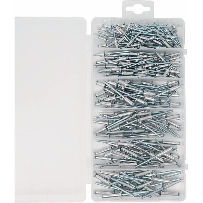 Lot De 800 Rivets Semi-tubulaires En Aluminium Diamètre 1/8" - Pour Restauration Jouets Tonka