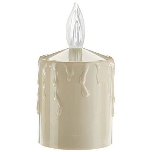Star 066-20 - LAMPE A POSER - Bougie LED en cire avec détecteur de lumière à piles Multicolore 10 x 8 cm