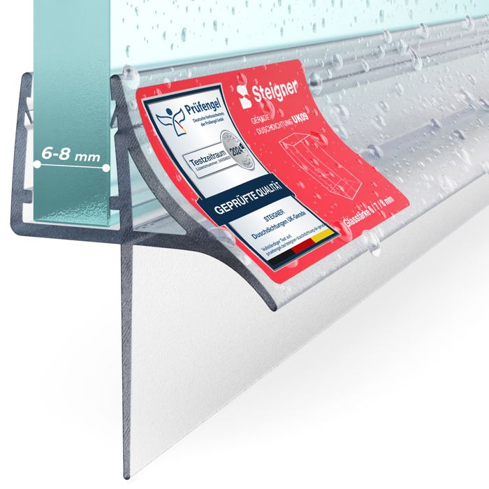 Uk09 Joint de douche - STEIGNER - UK09 - 110 cm - Transparent - Résistant ...