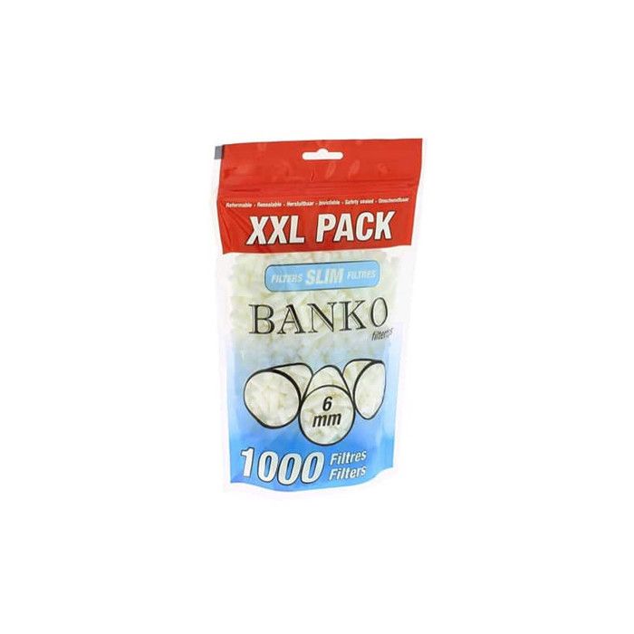 Lot 5 sachets150 Filtres SLIM SENSKY 6 MM A Rouler