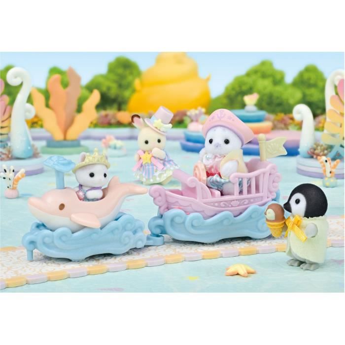 Mini figurines SYLVANIAN FAMILIES Le petit train de la mer Dès