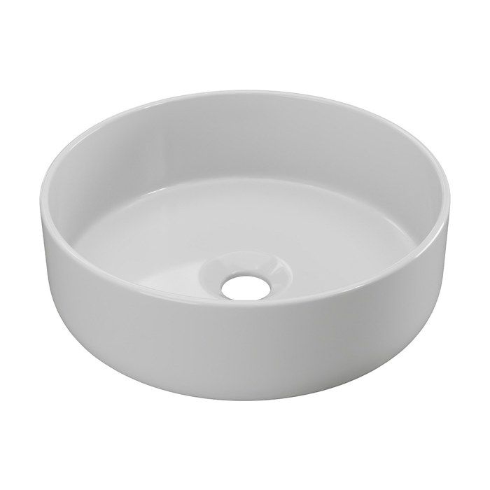 Lavabo Da Appoggio Tondo 37,5x37,5x13,5 Nero Opaco | Tirreno - 12