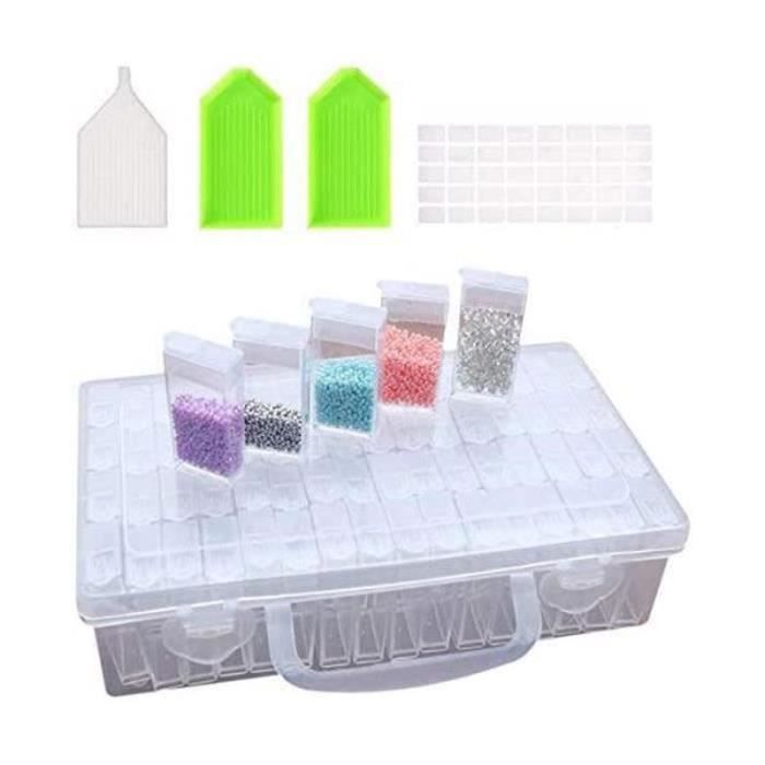 Boite-plateau de rangement pour diamant de broderie