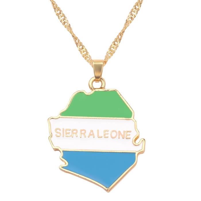 Collier Pendentif Carte Et Drapeau Pakistan - Acier Inoxydable - Chaîne 50 Cm - Cadeau Pour Homme Et Femme - Bijou Patriotique