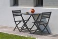 Chaise de jardin pliante en aluminium gris anthracite-1
