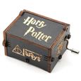 Boîte à musique mécanique en bois LIA - Harry Potter - Noir - Belle musique-1