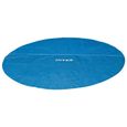 Bâche à bulles INTEX pour piscine hors sol ronde, diamètre 305 cm - Bleu - PVC - Accessoire de piscine-1