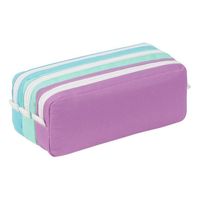 Viquel Astuccio Scolastico 3 Scomparti Grande Capacità, Trizip, Nero, 22x9x8,5 Cm, In Nylon 600D