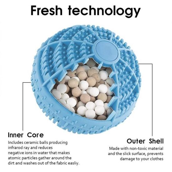 Ensemble de boules de lessive, Super machine à laver écologique Boule à  lessive, Alternative au détergent à lessive All Natural Washer Ball