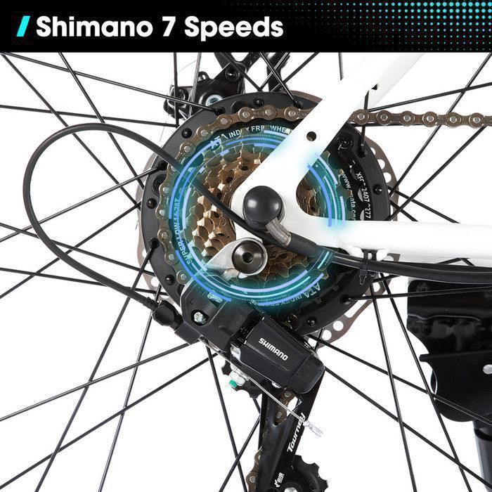 Vélo électrique VTT 29 Pouces 250W CMACEWHEEL F700 - Aluminium, 8 Vitesses, Freins Hydrauliques - Neuf