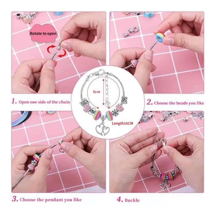Bracelets À Fabriquer Pour Calendrier De L'avent | Bracelets Avec 24 Charmes Pour 24 Jours | Accessoires De Bijoux Avec Charmes Et Breloques - Pour Adolescentes Filles Activité Manuelle à la Maison Bracelets À Fabriquer Pour Calendrier De L'avent | Bracelets Avec 24 Charmes Pour 24 Jours | Accessoires De Bijoux Avec Charmes Et Breloques - Pour Adolescentes Filles Activité Manuelle à la Maison