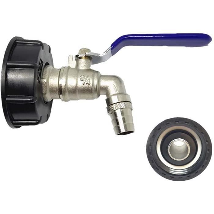 Kit de remplacement pour robinet de citerne d'eau de 1,9 cm - Adaptateur de  réservoir IBC pour tuyaux de raccordement d'eau de jardin, accessoires et  connecteurs