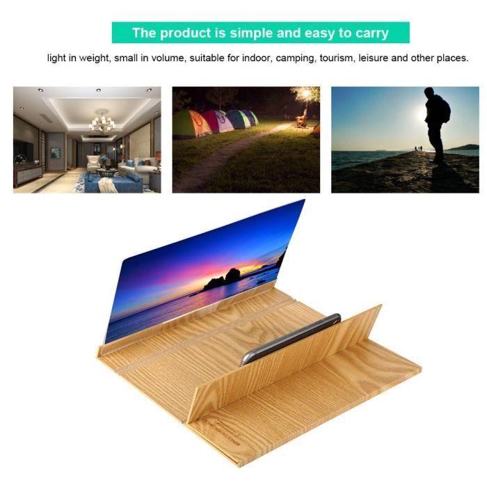 Loupe écran Téléphone 14 Pouces - Agrandisseur Pliable HD - Pour Regarder Films, Vidéos - Protection Yeux