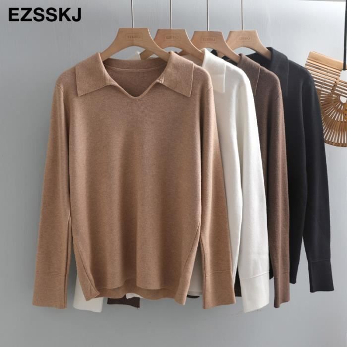 Pull large et long femme top