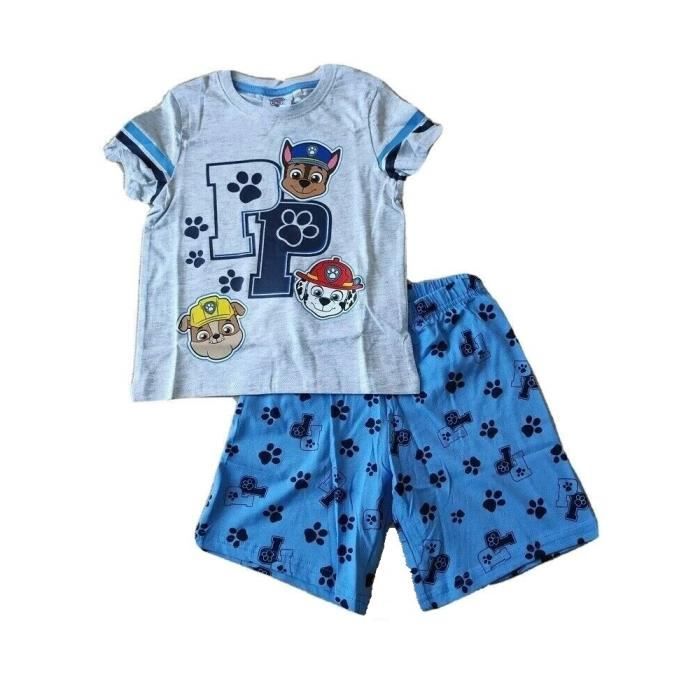 Ensemble pyjama PAT PATROUILLE enfant garçon 100% coton bleu Paw Patrol  Bleu - Cdiscount Prêt-à-Porter