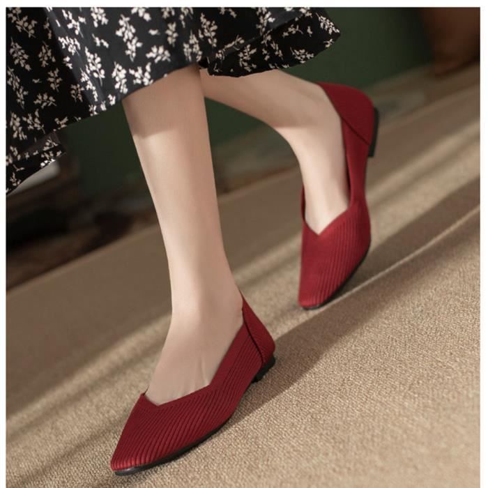 Escarpin rouge confortable store
