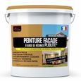 Peinture hydrofuge pliolite façade mur crépi - ARCAFACADE PLIOPROTECT  Jaune Paille (Ral 085 90 30) - 10L (+ ou - 80m² en 1 couche)-2