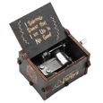 Boîte à musique mécanique en bois LIA - Harry Potter - Noir - Belle musique-2