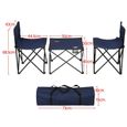 Sac De Rangement Pour Chaise De Camping Pliante - Oxford 48x24 Cm, Noir, Léger