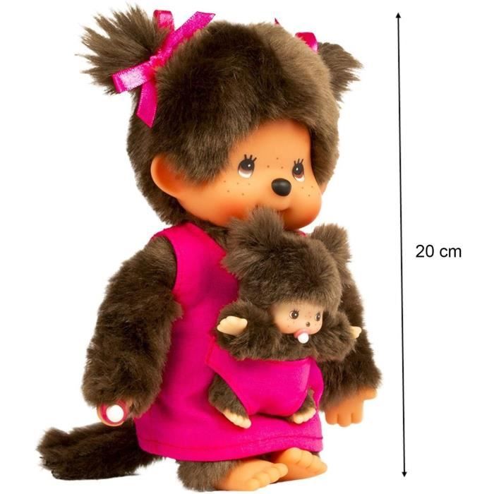 Poupée Kiki Totoro Monchichi Doll Peluche 20cm Gris avec biberon -  Cdiscount Jeux - Jouets