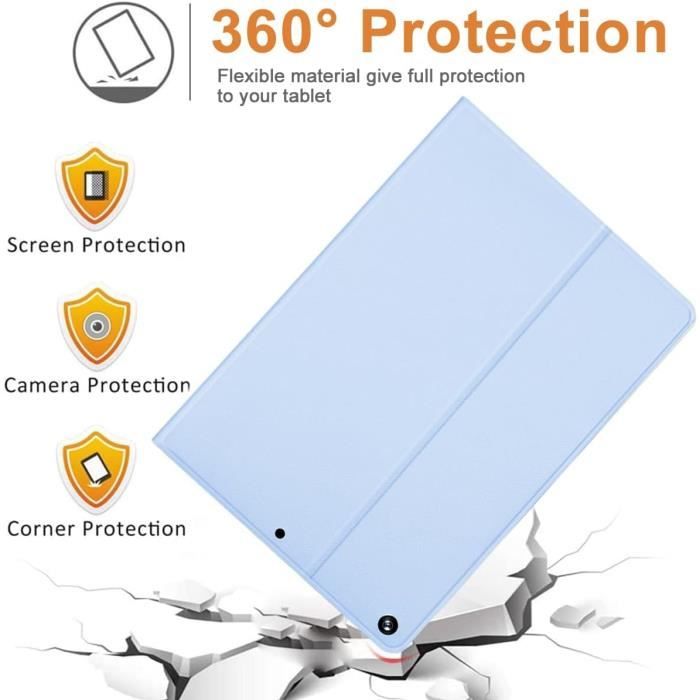Custodia Flip In PU Per Huawei MediaPad T5 10.1” – Motivo Medusa E Spiaggia, Con Funzione Stand E Protezione Antiurto - 3