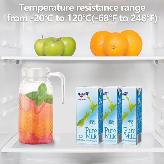 Pichet Transparent Avec Couvercle 2,5 L - Pichets : Buffet Plus
