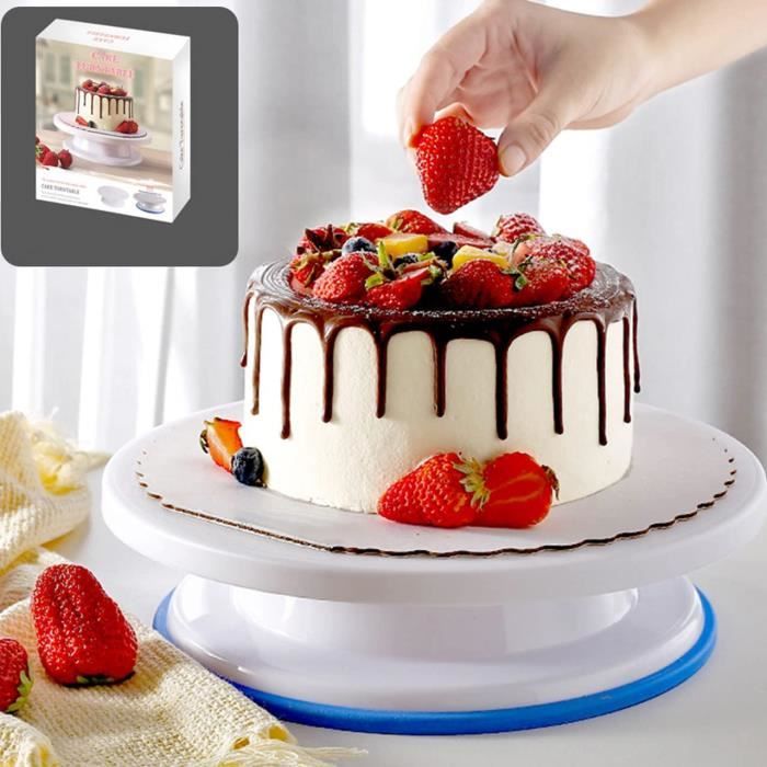 Plateau tournant pour gâteau - 27,9 cm - 15 pièces - Support à gâteau  rotatif professionnel - Kit de décoration de cupcakes avec dou - Cdiscount  Maison