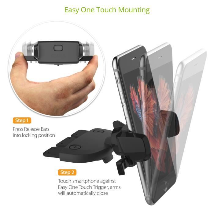 iOttie Easy One Touch 5 - Support pour voiture pour téléphone portable -  noir - Support pour téléphone mobile - Achat & prix