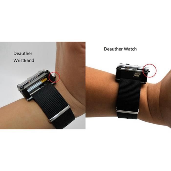 DSTIKE WiFi Deauther Bracelet Portable ESP8266 Carte de DéVeloppement Montre  Intelligente DevKit pour Arduino NodeMCU ESP32 IoT , - Achat/vente montre  Adulte - Cdiscount