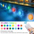 Lampe submersible de LED eTakin® - 16 couleurs RGB - IP68 étanche - 2 pack-3
