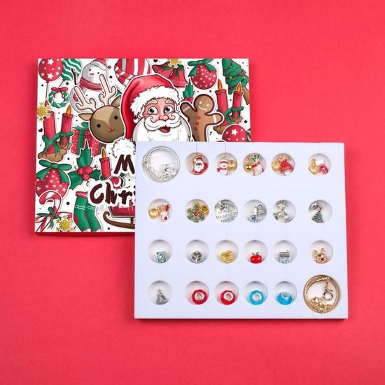 Calendrier De L'Avent 2026 Pour Filles : 24 Bijoux Et Breloques à Collectionner, Compte à Rebours De Noël Créatif Pour Enfants De 5 à 9 Ans, Coffret Cadeau Magique