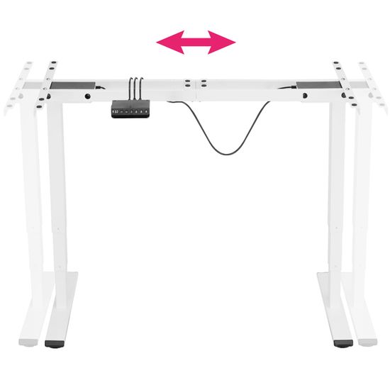 TecTake Cadre de table adaptable à hauteur réglable électriquement 