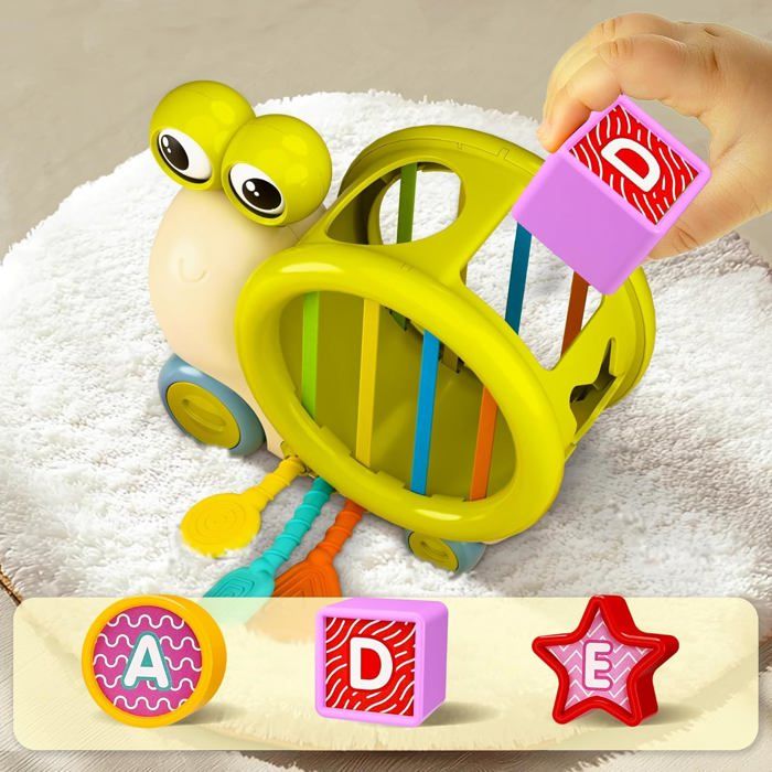 hahaland Jouets 2 en 1 pour bébé de 12 à 18 mois de développement – Jouets pour tout-petits garçons et filles de 1 à 2 ans, jouet marteau Montessori frappe une balle