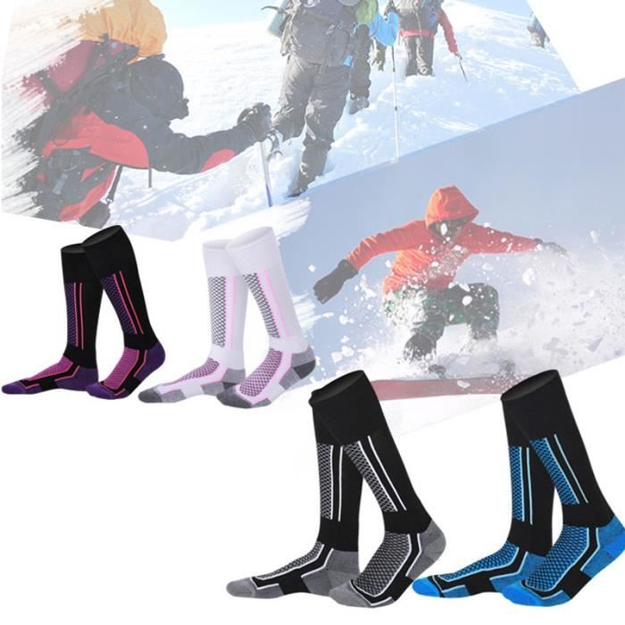 Chaussettes de Ski Femme Enfant Coton Chaussettes de Marque Chaussettes de  sport pour Ski Alpinisme Randonnée Hiver - Cdiscount Sport