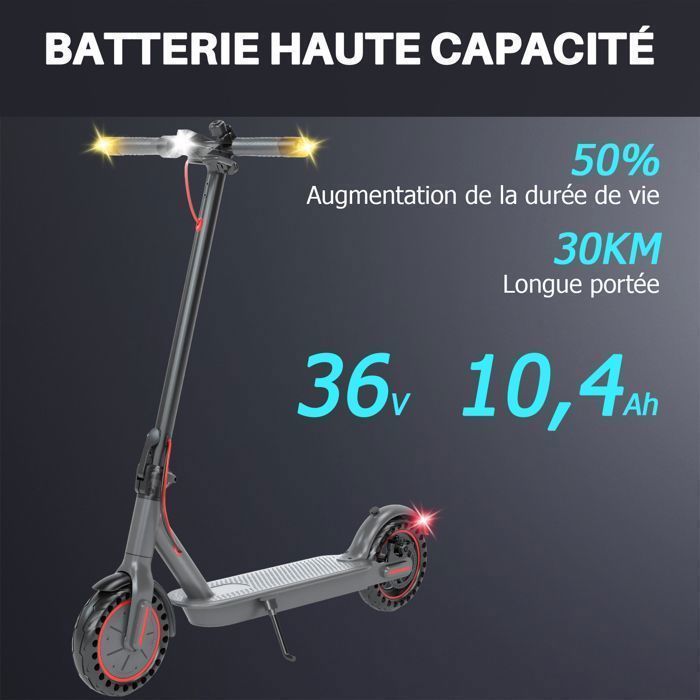 Trottinette électrique haut de gamme 400W - Rapide, pliable et amusante