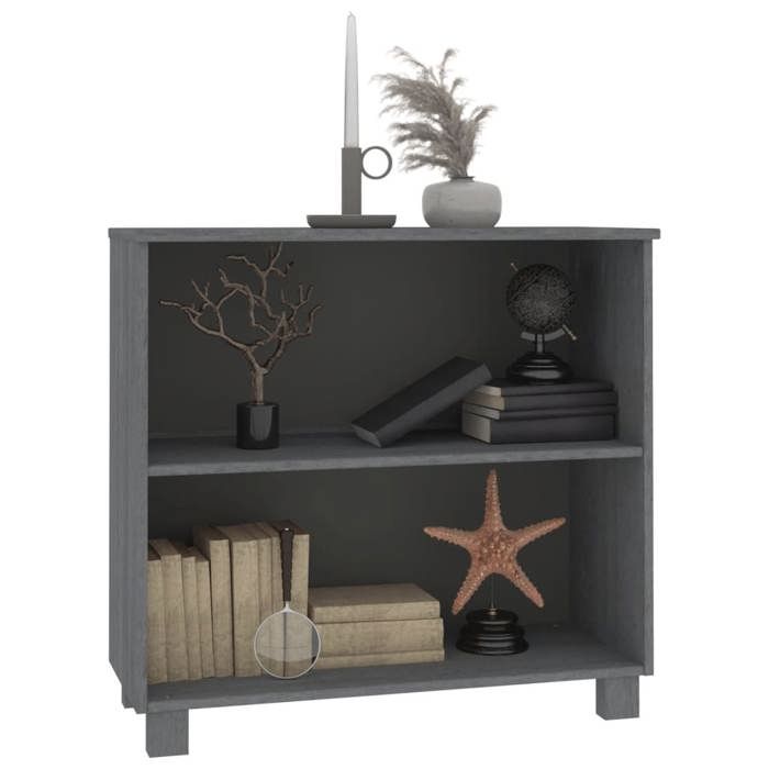 BELLEZE Buffet Moderne Gris Délavé 140 Cm - En Bois Et Verre Avec étagères Réglables