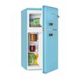 Réfrigérateur Congélateur haut - Klarstein Irene - 85L (61L + 24L) - Design rétro bleu-0