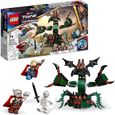 LEGO® 76207 Marvel Attaque sur le Nouvel Asgard, avec Figurines de Thor des Avengers et son Marteau, pour Enfants de 7 Ans et Plus-0